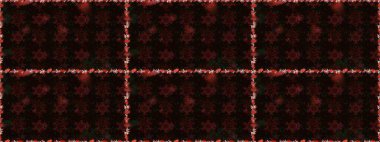 Siyah ve kahverengi renkte çiçekler. Çiçekli karalama şeklinde Raster çiçek deseni. Yumuşak, bahar çiçekli arka plan.