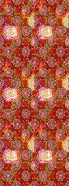 Parlak unsurları. Sorunsuz çiçek deseni kaydırma kağıt, davet, el ilanı, afiş veya Web sitesi Web sitesi arka plan duvar kağıdı için kullanılabilir. Elle çizilmiş Raster illüstrasyon.