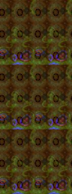 Küçük çiçekte güzel bir desen. Kahverengi ve yeşil çiçekli bahar çiçekleri. Moda baskıları için zarif bir şablon. Küçük renkli çiçekler. Motley illüstrasyonu.