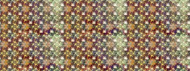 Çiçek desenli eskiz, darbeler, sıçramalar, yaz çiçekleri. Kahverengi renkli çiçekler. Raster illüstrasyonu.