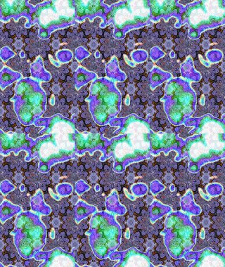 Küçük çiçekteki sevimli çiçek deseni. Birçok menekşe ve soyut çiçekli tropik çizim deseni. Varisolyot raster çizimi.