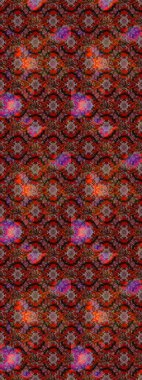 Klasik çiçek tasarımı elementleri. Kıvırcık çiçekler renkte şekillenir. Raster illüstrasyonu.