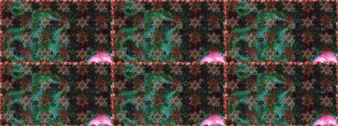 Raster dikişsiz çiçek deseni. Vadinin çiçekleri gri ve kahverengi renklerde.