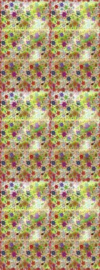 Raster düz çiçekleri pürüzsüz desen. Hediye ambalaj kağıdı, tebrik kartları, posterler ve pankart tasarımı. Çiçekler bej ve nötr renklerde.