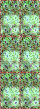 Düz çiçek öğeleri tasarım. Raster çizimde sorunsuz çiçek desenli. Bahar Tema Dikişsiz desen arka plan rengi. Fantezi kumaş deseni.