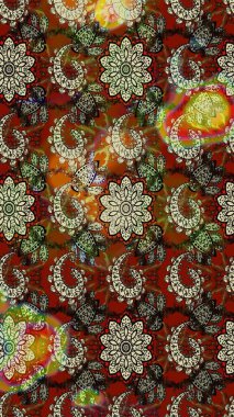 Tekstil veya kitap kapakları, imalat, duvar kağıtları, baskı, hediye paketi ve yapıştırma kitabı için çiçek eskizi geçmişi. Küçük çaplı çiçeklerdeki basit şirin desenler. Raster illüstrasyonu.