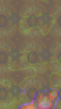 Küçük çiçekteki sevimli çiçek deseni. Kahverengi ve bej renkli çiçekler.