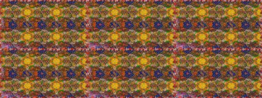 Küçük çiçekteki sevimli çiçek deseni. Kahverengi renkte çiçekler.