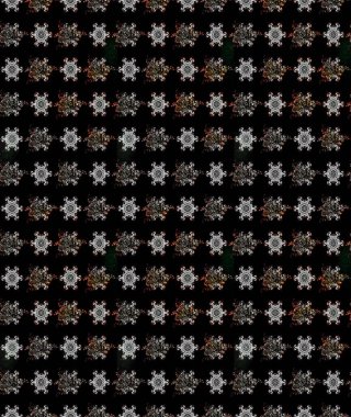 Tekstil, kumaş, kapaklar, duvar kağıtları, baskı, naylon, koleksiyon defteri, örgü, dekupaj için güzel bir eskiz. Oldukça eski bir besin torbası deseni, küçük siyah renkte, çiçekler. Millefleurlar.