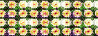 Çiçek deseni. Raster güzel kumaş deseni çiziyor. Renkli Bahar Teması eskiz kalıbı. Düz Çiçek Elementleri Tasarımı.