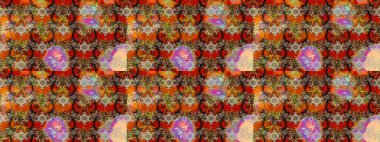 Düz Çiçek Elementleri Tasarımı. Kahverengi renkli şirin çiçek deseni. Renkli Bahar Teması eskiz kalıbı. Raster Modaya uygun kumaş deseni.