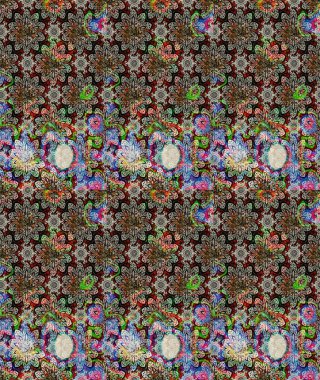 Çiçek. Taslak dekoratif arka plan, çiçek mandala. Tarafsız renklerde. Raster illüstrasyonu.