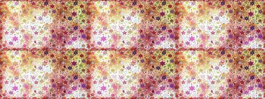 Çiçekler suluboya seamless modeli. Raster şık kumaş deseni.