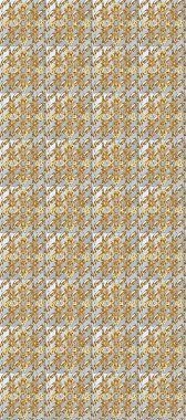 Barok tarzında kusursuz bir doğulu süsü. Raster oryantal süs. Geleneksel klasik altın desen. Altın desenli gri, bej ve kahverengi altın elementler.