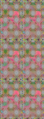 Parlak renkli çiçeklerle ve gri ve nötr renklerde yapraklarla şaşırtıcı, pürüzsüz çiçek deseni. Modern çiçek arkaplanı. Halk tarzı. Moda baskıları için zarif bir şablon.