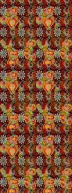 Karşılama ya da düğün geçmişi olarak kullanılabilir. Kahverengi ve bej lale çiçekli Raster eskiz deseni. Paket kağıdı için en iyisi. Doğal kozmetik ürünleri, parfüm, çiçekçi dükkanı için bahar ihalesi tasarımı.