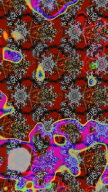 Tatil havası. Bahar mevsimi. Raster güzel bir çiçek deseni çizmiş. Nazik romantik baskı.