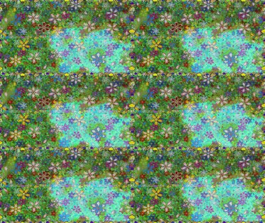 Çiçekler suluboya seamless modeli. Raster şık kumaş deseni.