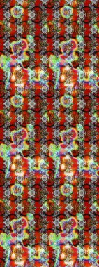 Küçük çiçekteki sevimli çiçek deseni. Raster deseni. Raster illüstrasyonu. Nazikçe, yaz çiçekleri renkler üzerinde.