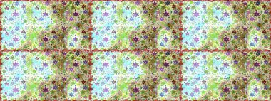 Güzel kumaş deseni. Küçük çiçekteki sevimli çiçek deseni. Güzel karalama çiçekleri olan kusursuz çiçek desenleri. Raster illüstrasyonu.