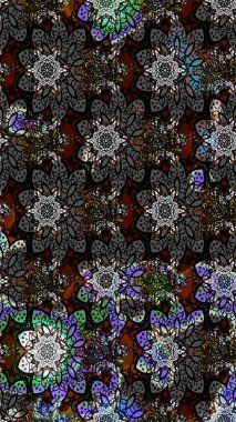 Gömlek, arka plan modelini çiz. Siyah renkli çiçekler. Tropik çiçekler.