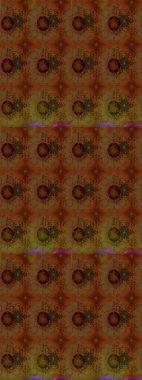 Çiçekler suluboya tarzında kahverengi renkte. Çiçek izi. Suluboya çizim deseni.