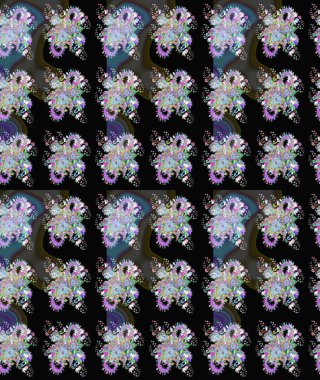 Yatak çarşafları, ceket, paket tasarımı, kumaş ve moda kavramları için tekstil baskısı. Eskiz modeli etnik tasarım. Çiçekleri, deniz kabukları, mandalaları ve suluboya efektleri olan deniz altyapısı.