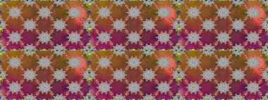 Güzel çiçek deseni. Kahverengi ve gri renkli çiçekler. Renkli Bahar Temalı Kusursuz Arkaplan. Düz Çiçek Elementleri Tasarımı.