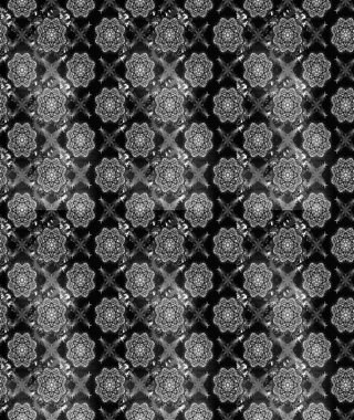 Raster illüstrasyonu. Küçük çiçekteki sevimli çiçek deseni. Gri renkli çiçekler.