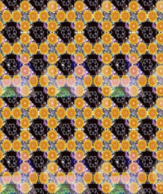 Organik elementler. Suluboya etkisi. Raster deseni. Botanik çizim deseni.