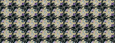 Tatil havası. Raster güzel bir çiçek deseni çizmiş. Nazik romantik baskı. Bahar mevsimi.