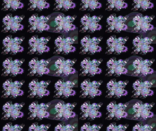 Raster illüstrasyonu. Küçük çiçekteki sevimli çiçek deseni. Güzel karalamalı çiçek desenli çizim. Güzel kumaş deseni.