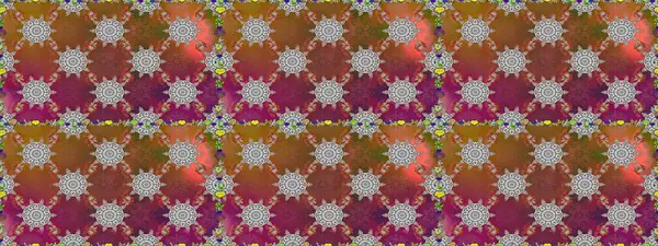 Güzel çiçek deseni. Kahverengi ve gri renkli çiçekler. Renkli Bahar Temalı Kusursuz Arkaplan. Düz Çiçek Elementleri Tasarımı.