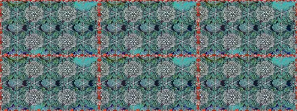 Karalama çiçekleri kusursuz desen. Mavi el çizimi desen. Sanat çiçeklere ilham verir ve arka planda izler bırakır. Raster deseni.