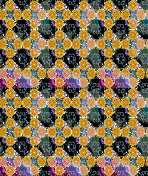 El çizimi Raster çizimi. Çizim çiçek deseni duvar kağıdı, web sitesi arka planı, ambalaj kağıdı, davetiye, broşür, afiş veya web sitesi için kullanılabilir. Karalama elementleri.