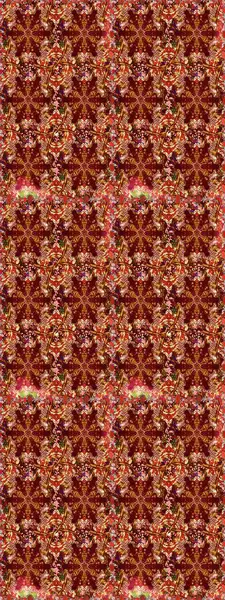 Kırmızı renklerde altın element. Damask pürüzsüz yineleme kalıbı. Antika altın tekrarlanabilir duvar kağıdı. Barok tarzında altın çiçekli süs..