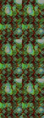 Renklerle. Çiçek buketleriyle klasik bir eskiz şekli. Raster illüstrasyonu.