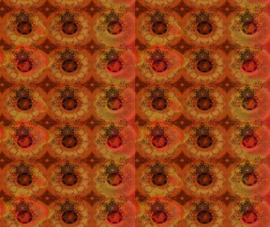 Çiçekli çizim şekli. Kahverengi renkli çiçekler. Düz Çiçek Elementleri Tasarımı. Renkli Bahar Teması çizim şablonu.