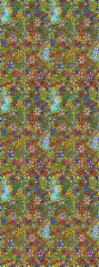 Küçük çiçekte güzel bir çiçek deseni var. Raster deseni. Çiçekli, suluboya desenli kusursuz çiçek deseni.