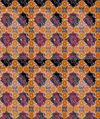 Şirin çiçek elementleri. Düz Çiçek Elementleri Tasarımı. Raster illüstrasyonu. Taslak desenli, modaya uygun kumaş deseni. Renkli Bahar Teması çizim şablonu.