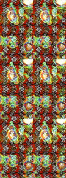 Anti-stres için soyut örnek sayfası. Raster illüstrasyonu. Gri, kahverengi ve yeşil renklerde.