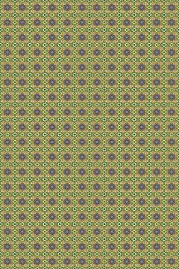 Geleneksel raster ve altın desen. Klasik oryantal desen yeşil, bej ve gri renkler üzerinde. Damask pürüzsüz süsü.