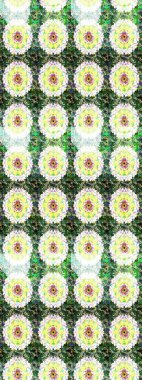 Çiçek izi. Suluboya çizim kalıbı. Suluboya tarzında tarafsız ve yeşil renkte çiçekler.