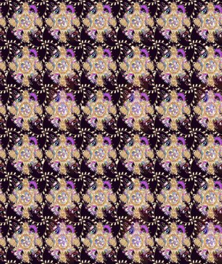 Siyah renkli çiçekler. Hediye ambalaj kağıdı, tebrik kartları, posterler ve pankart tasarımı. Raster düz çiçek çizim deseni.