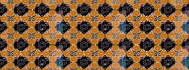 Düz Çiçek Elementleri Tasarımı. Renkli Yaz Temalı eskiz kalıbı. Yazdır. Güzel eskiz şekli. Raster çiçekli arka plan. Şirin kumaş deseni.