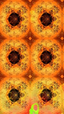 Turuncu ve sarı renkli çiçekler. Nazikçe, güzel çiçek arkaplanı. Raster çiçek desenli ve çiçekli..