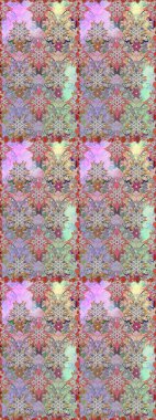 Kabile sanatı boho baskısı, klasik çiçek arkaplanı. Soyut etnik raster kusursuz desen. Arkaplan dokusu, duvar kağıdı, çiçek teması tarafsız ve gri renklerde.