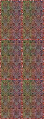 Düz Çiçek Elementleri Tasarımı. Renkli Bahar Temalı Kusursuz Arkaplan. Raster illüstrasyonunda kusursuz çiçek deseni. Süslü kumaş deseni.