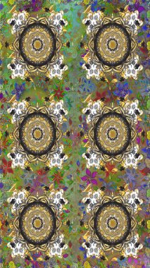 Kusursuz klasik raster altın desenli. Klasik klasik klasik arka plan. Geleneksel oryantasyon süsü. Altın elementlerle gri renklerde altın desen.