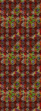 Soyut çiçek çizim kalıbı arka planı. Raster illüstrasyonu. Raster deseni. Küçük çiçekteki sevimli çiçek deseni. Kahverengi renklerde.